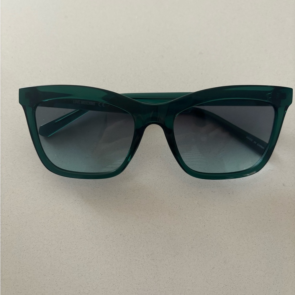 Love Moschino Green Square Women's Sunglasses